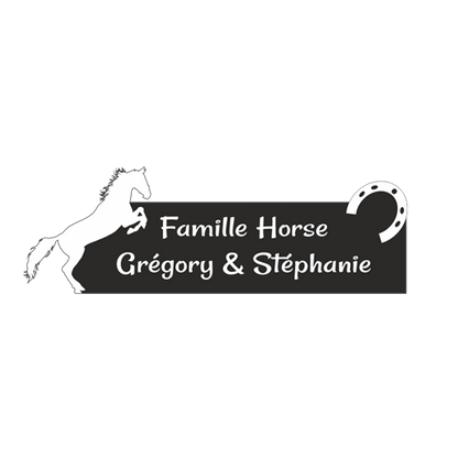 Engraving Plate Original Mailbox Horse 3D