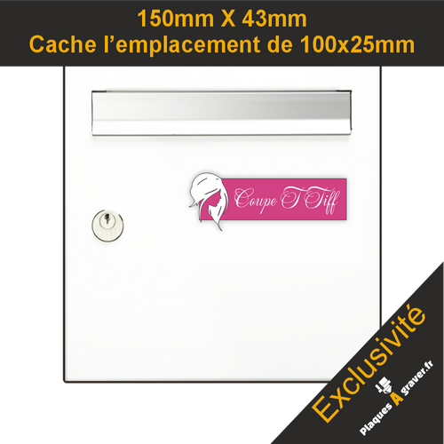 Plaque Boîte aux Lettres Coiffeuse 3D – Gravure Personnalisée