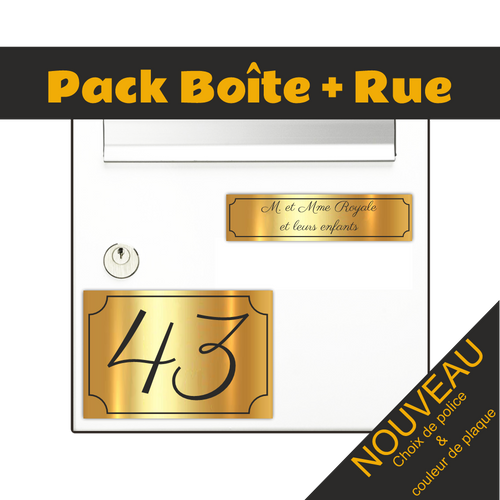 Letter Box and Street Number Plate Tradition 1 