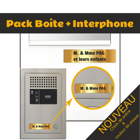 Letterbox and Intercom Plates - 20 Logos to choose from 