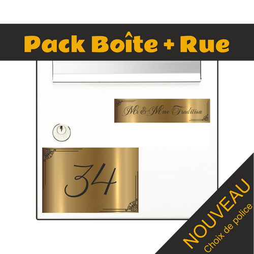 Letter Box and Street Number Plate Tradition 2 