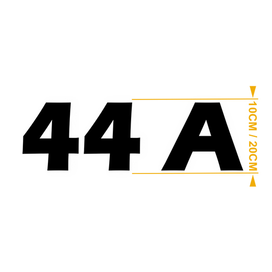 Chiffres et Lettres ERAS BOLD Noire – Adhésifs Découpés