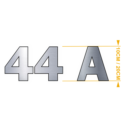 Chiffres et Lettres Franklin Acier – Adhésifs Découpés