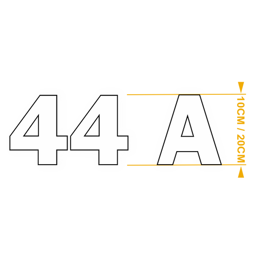 Chiffres et Lettres Franklin Blanc – Adhésifs Découpés