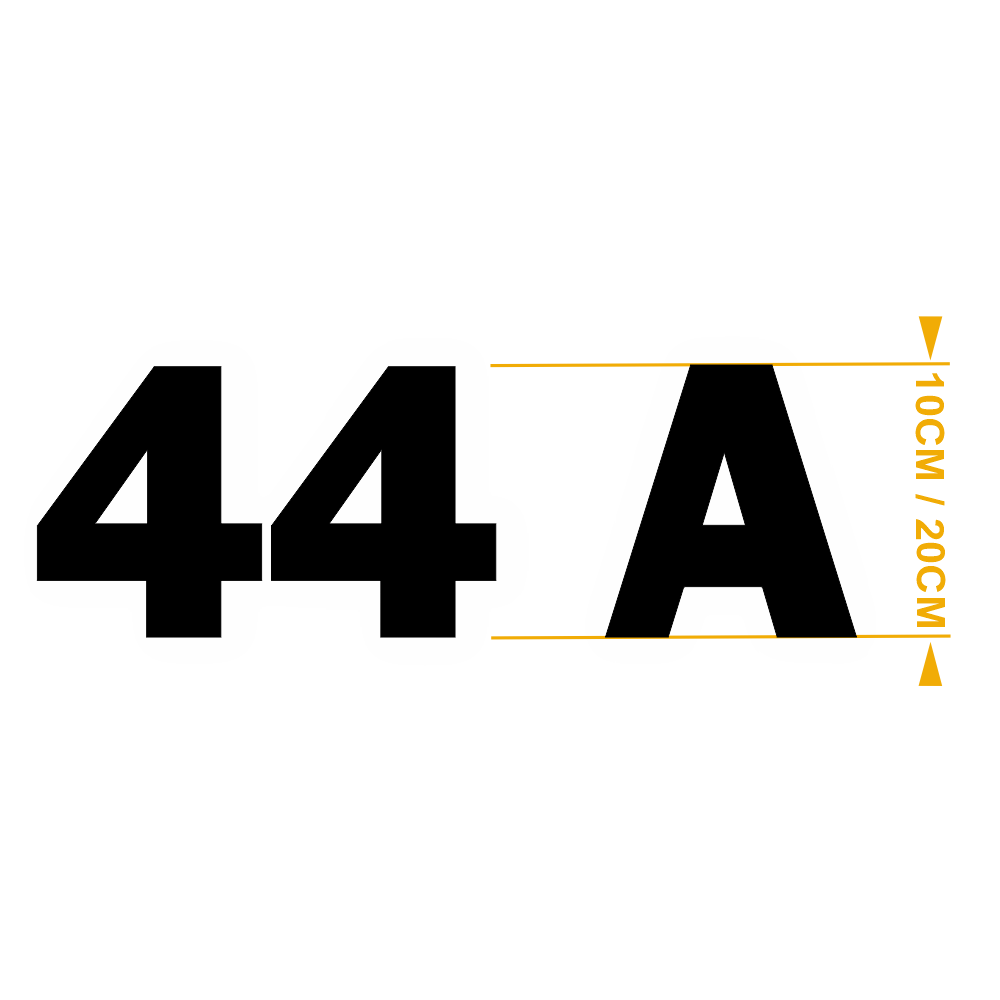 Chiffres et Lettres Franklin Noir – Adhésifs Découpés