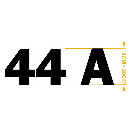 Chiffres et Lettres Franklin Noir – Adhésifs Découpés