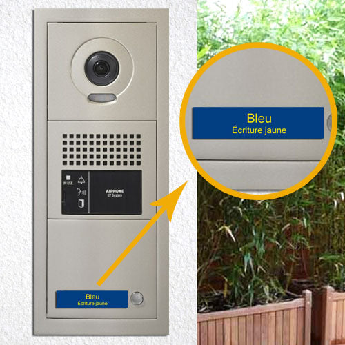 Blue Intercom Doorbell Apartment Door Plate