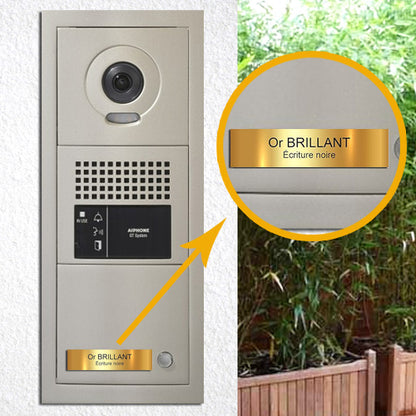 Doorplate Apartment Doorbell Intercom Gold 