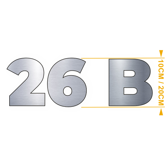 Chiffres et Lettres Montserrat Acier – Adhésifs Découpés