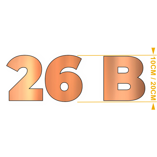 Chiffres et Lettres Montserrat Cuivre – Adhésifs Découpés