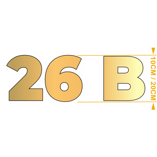 Chiffres et Lettres Montserrat Or – Adhésifs Découpés