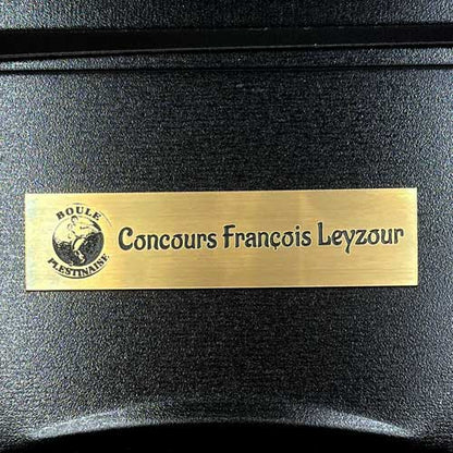 Plaque Adhésive Gravée Sur Mesure Avec Logo & Texte Noir 100x25mm