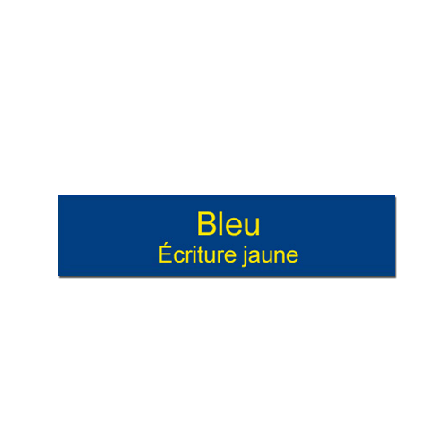 Plaque de Porte Appartement Sonnette Interphone Bleue