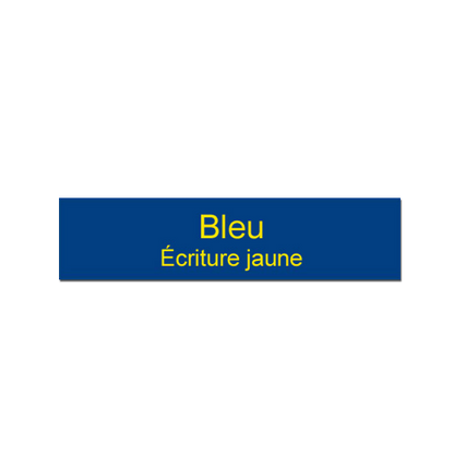 Plaque de Porte Appartement Sonnette Interphone Bleue