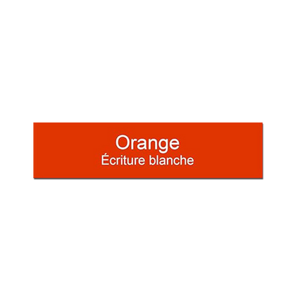 Door Plate Apartment Doorbell Intercom Orange White Engraving