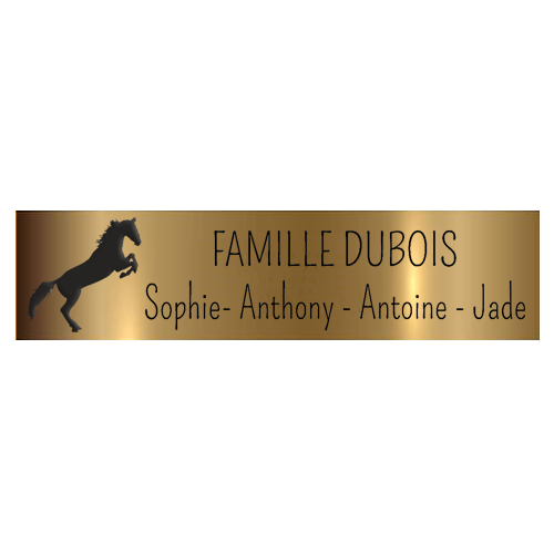 Plaque de Boite aux Lettres Cheval