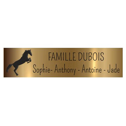 Plaque de Boite aux Lettres Cheval