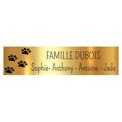 Plaque Boite aux Lettres Chien Woody