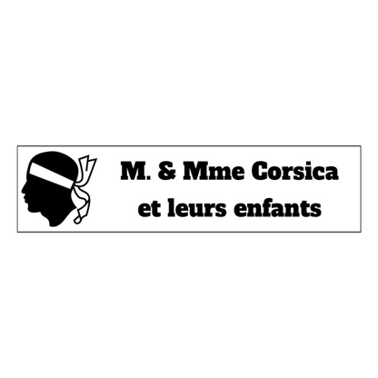 Plaque Boite aux Lettres Corse