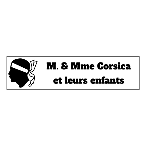 Plaque Boite aux Lettres Corse
