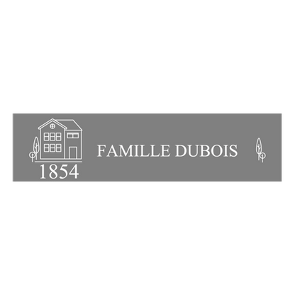 Large House Mailbox Plaque + Number