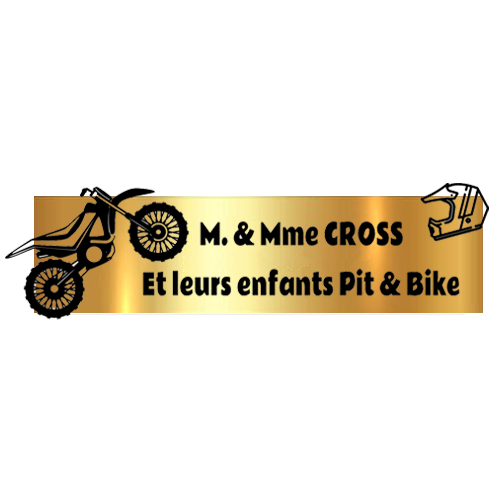Gravure Plaque Boite aux Lettres Originale Super Cross 3D