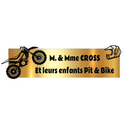 Gravure Plaque Boite aux Lettres Originale Super Cross 3D