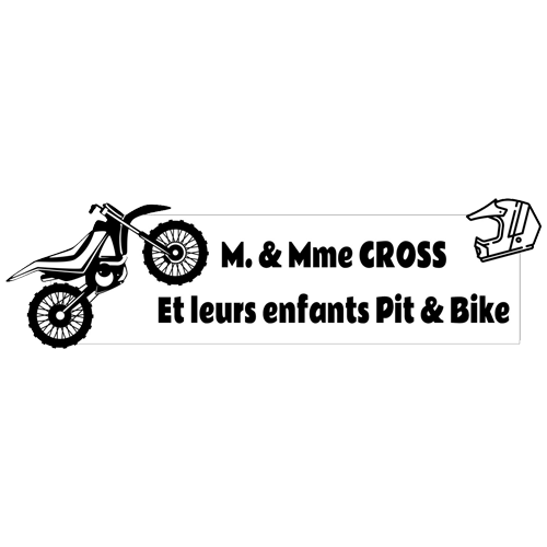 Gravure Plaque Boite aux Lettres Originale Super Cross 3D