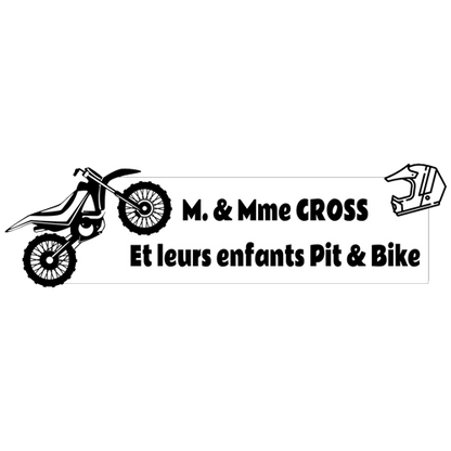 Gravure Plaque Boite aux Lettres Originale Super Cross 3D