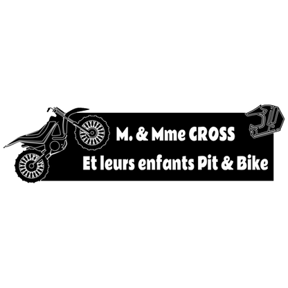 Gravure Plaque Boite aux Lettres Originale Super Cross 3D