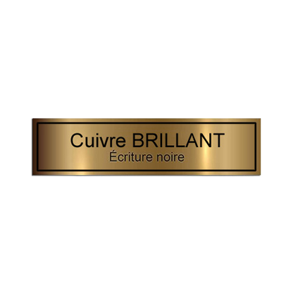 Plaque Décorative pour Boite aux Lettres Gravure Noire - PlaquesAgraver.fr