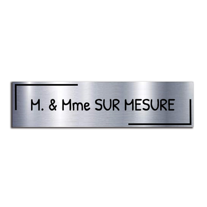 Custom Engraved Plaque with Half Frame for Mailbox