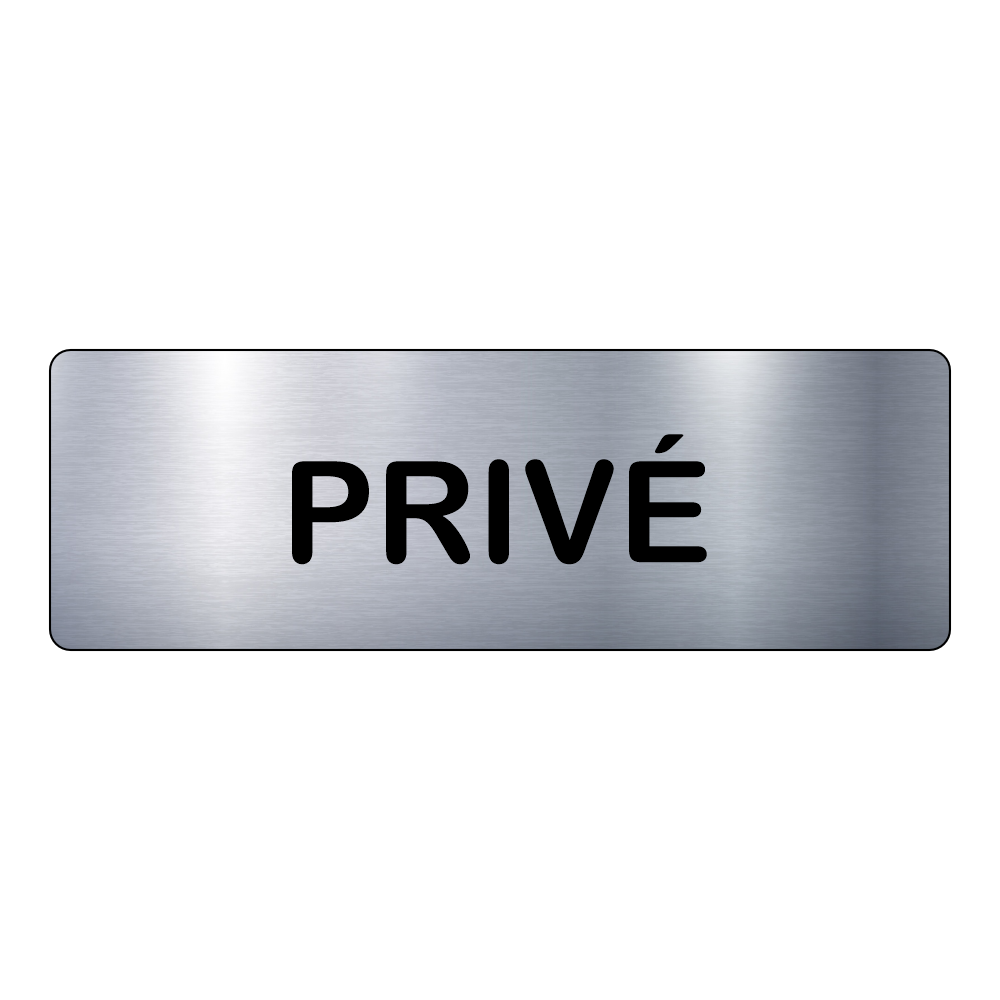 Plaque Privé – Signalétique Adhésive Gravée Professionnelle