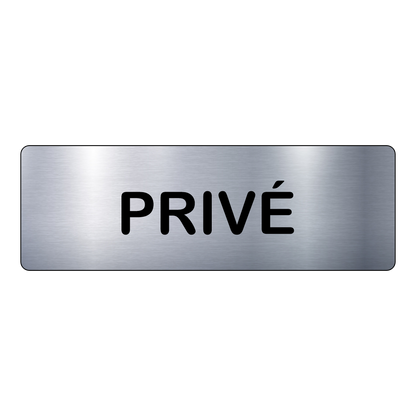 Plaque Privé – Signalétique Adhésive Gravée Professionnelle
