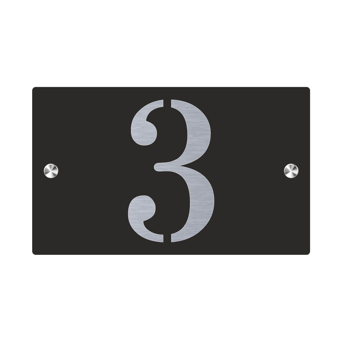 Premium S1 Mini Personalized Street Sign and House Number Black Steel Background 