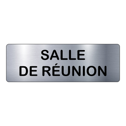 Plaque Salle de Réunion – Signalétique Adhésive Gravée