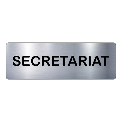 Plaque Secrétariat – Signalétique Adhésive Gravée