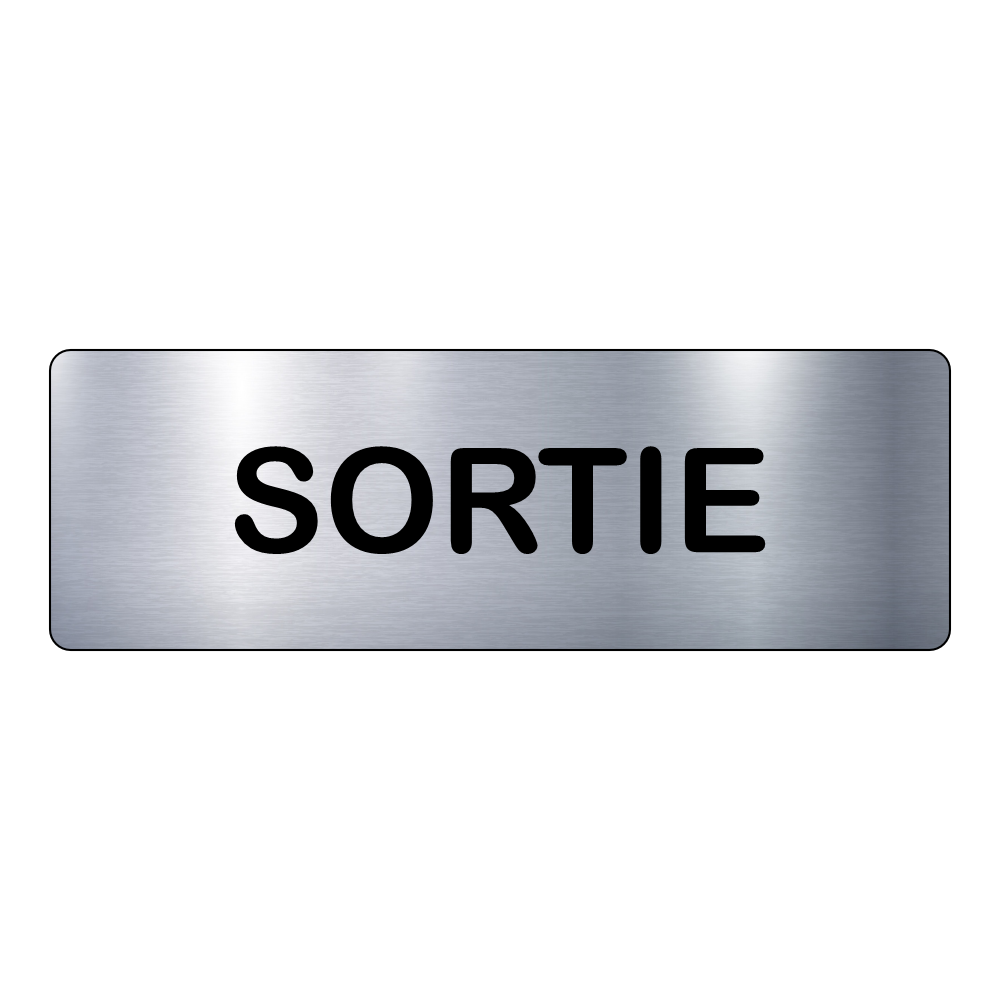 Plaque Sortie – Signalétique Adhésive Gravée Professionnelle