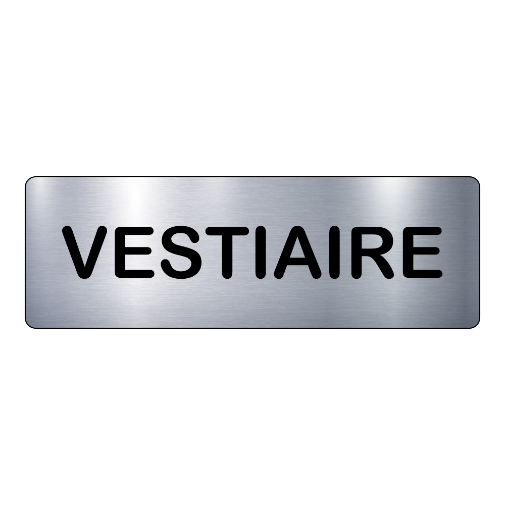 Plaque Vestiaire – Signalétique Adhésive Gravée Professionnelle