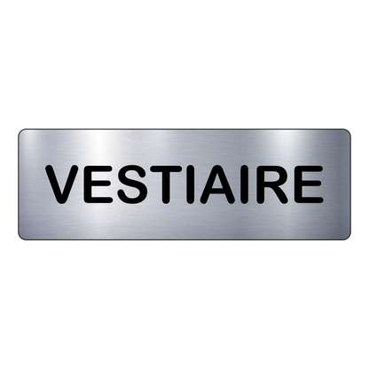 Plaque Vestiaire – Signalétique Adhésive Gravée Professionnelle