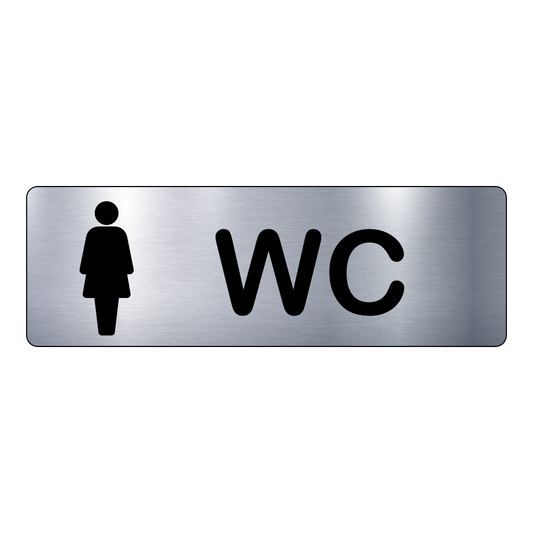 Plaque WC Femme – Signalétique Adhésive Gravée Professionnelle