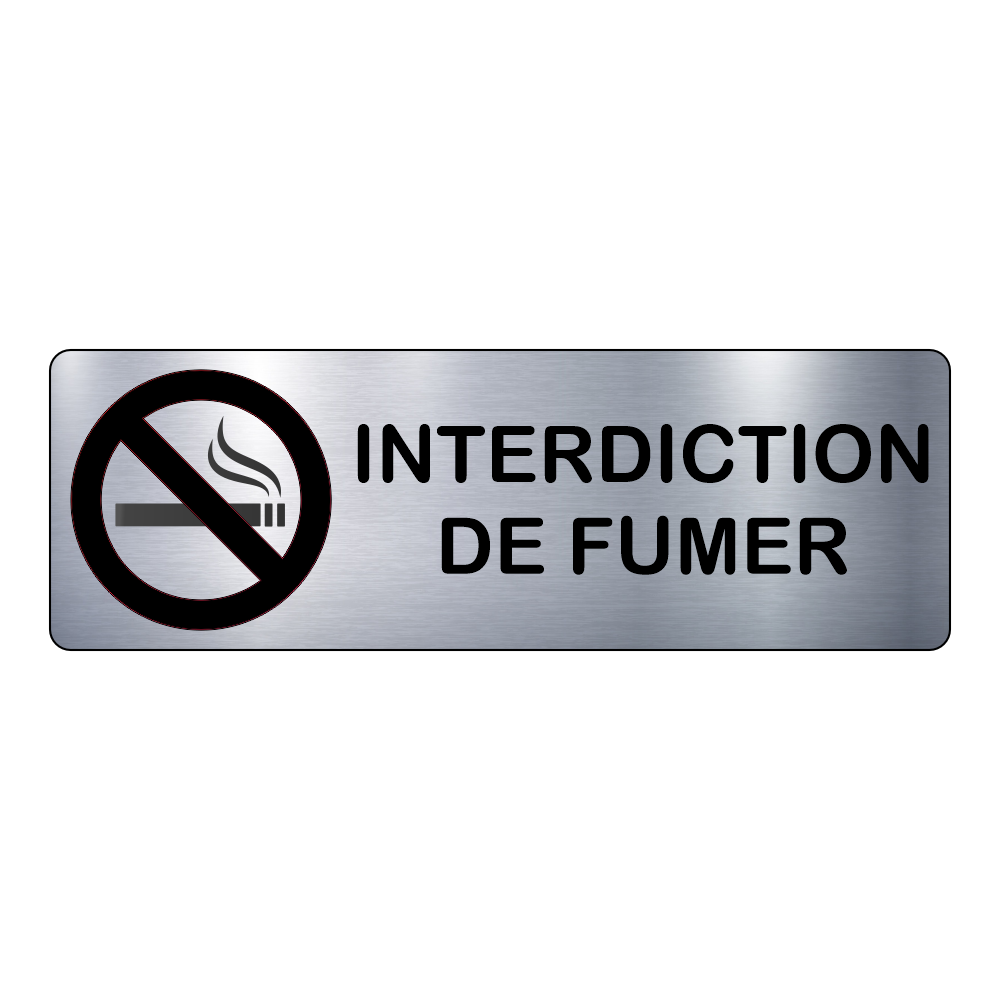 Plaque Interdiction de Fumer – Signalétique Adhésive Gravée Professionnelle
