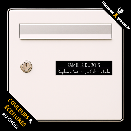 Plaque de boîte aux lettres personnalisée – gravure au laser Plaques à Graver