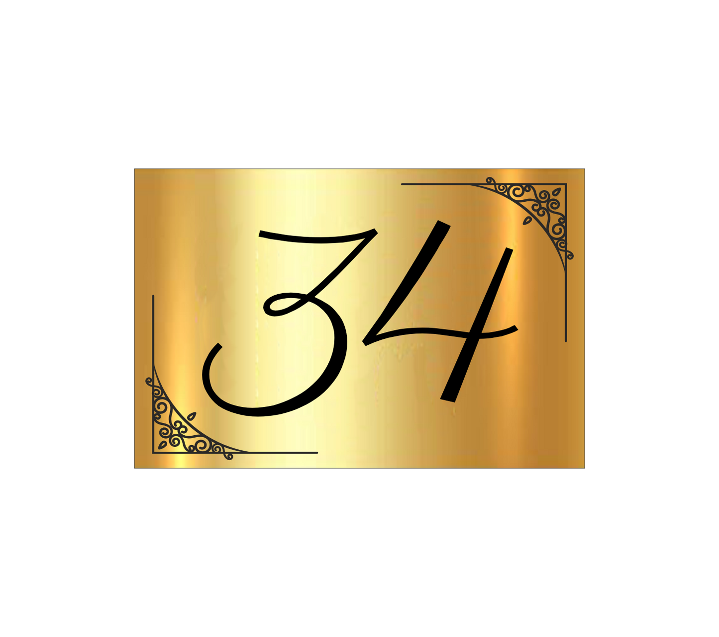 Plaque de Rue, Numéro de Maison TRADITION 01
