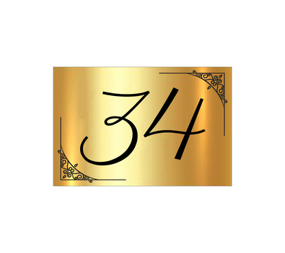 Plaque de Rue, Numéro de Maison TRADITION 01