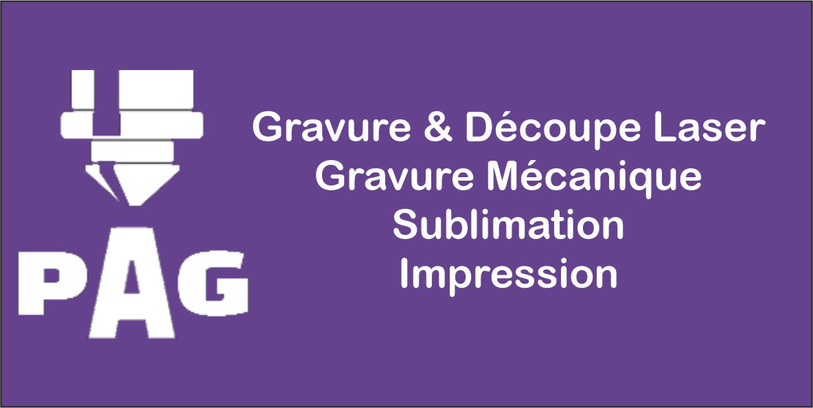 Plaque Gravée Sur Mesure Avec Logo & Texte Blanc - 10cm x 5cm