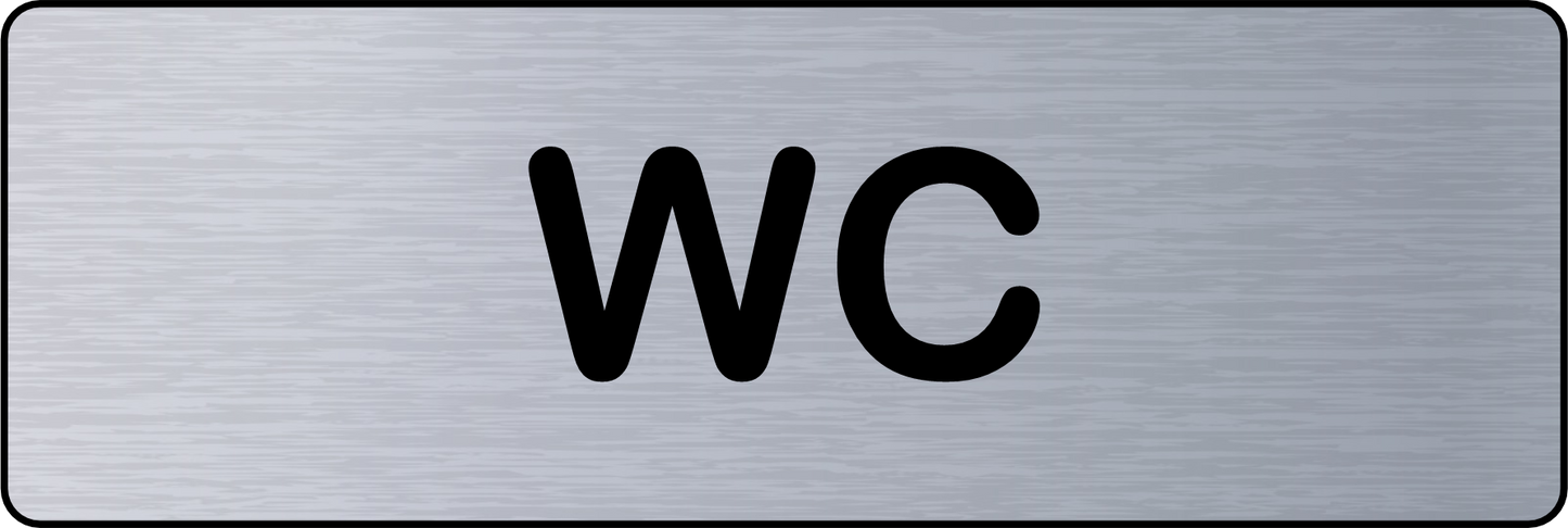 Panneau De Porte Toilette WC Adhésif - Signalétique Pour Professionnel