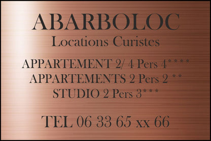 Plaque Professionnelle 300x200mm PVC Adhésive 1.6mm Gravure & LOGO Noir - PlaquesAgraver.fr